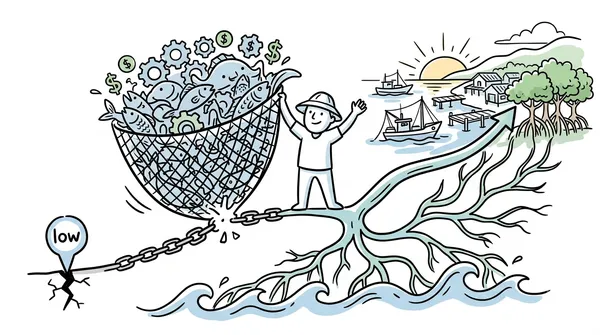 When the Sea Produces Less: What the Ocean Economy Drop Means for Your Kitchen Table